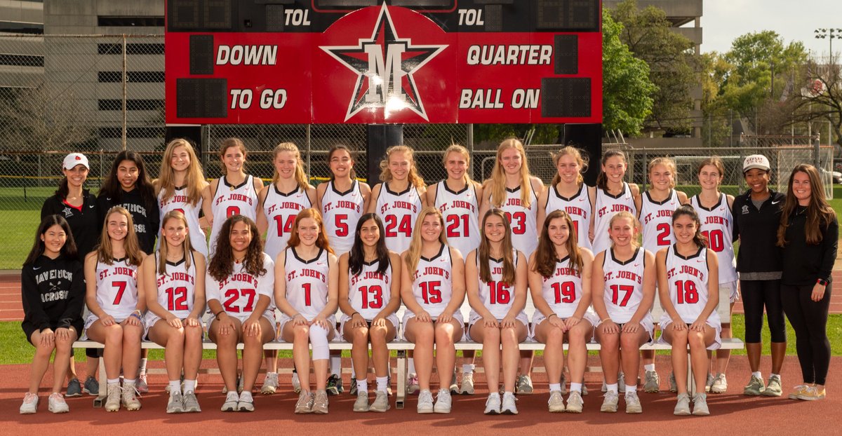 stjohnsmavs's tweet photo. Day 20 of our countdown to the Maverick Athletic Ceremony features the Girls Lacrosse Team! #MavCountdown https://t.co/fsKzob0vaT
