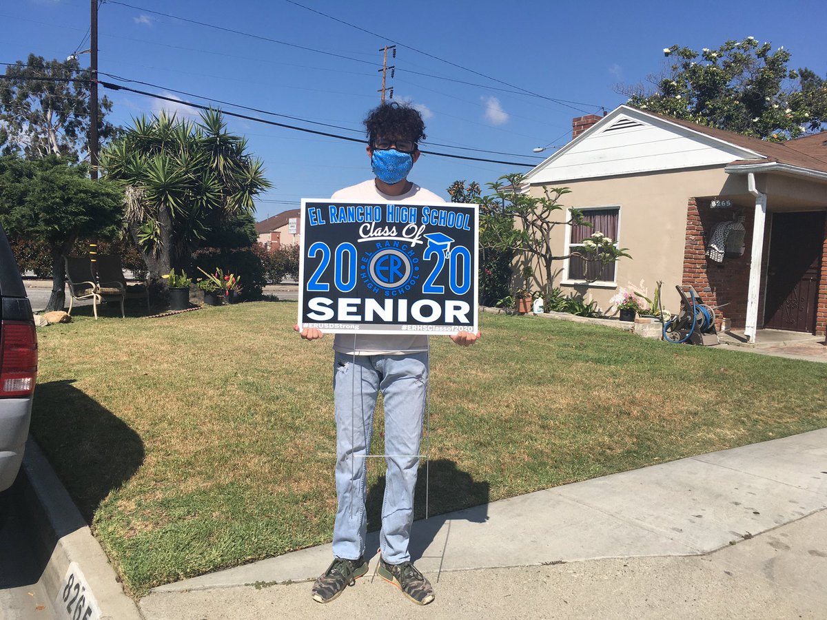 Thanks to all our seniors in the class of 2020 ERHS. It was awesome to see you and share moment with you today. Thanks also to all our staff who volunteered their time to support them. Operation #Bluepride over and out.