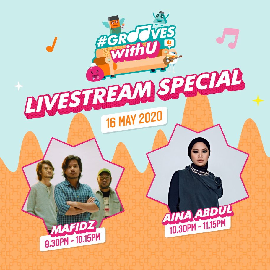 mafidzofficial's tweet photo. Pesan dekat kawan-kawan, malam ini (Sabtu 16 May) kami akan mainkan beberapa lagu secara live via Instagram! Lepas kami akan ada Aina Abdul pula. Jemput masuk. #GroovesWithU #RayaWithU #UMobileMY https://t.co/mQpVK9QyVp