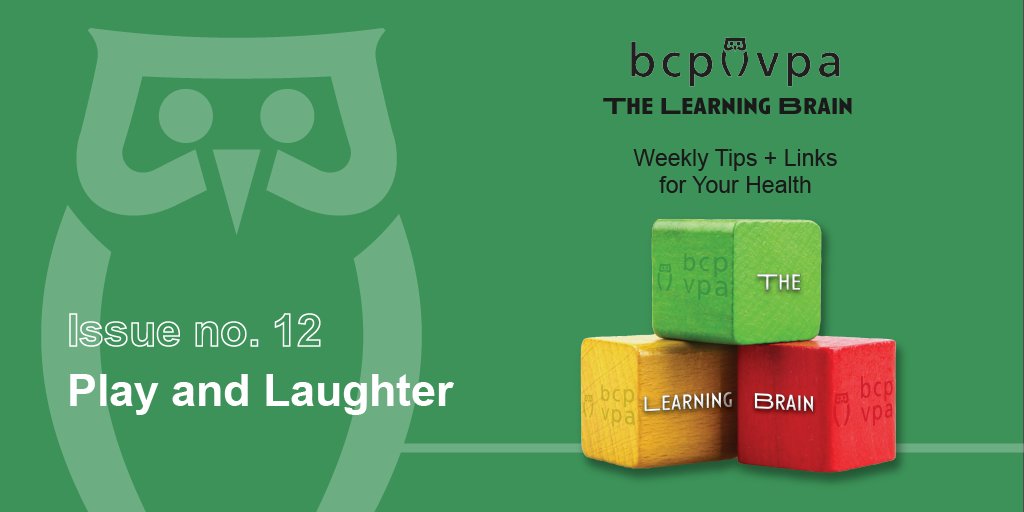 BCPVPA's tweet photo. Did you know that play and laughter are important for your mental health, even as an adult? Read the latest issue of #theLearningBrain at https://t.co/GNTSxD7c5p! https://t.co/VfZpVX7j4R