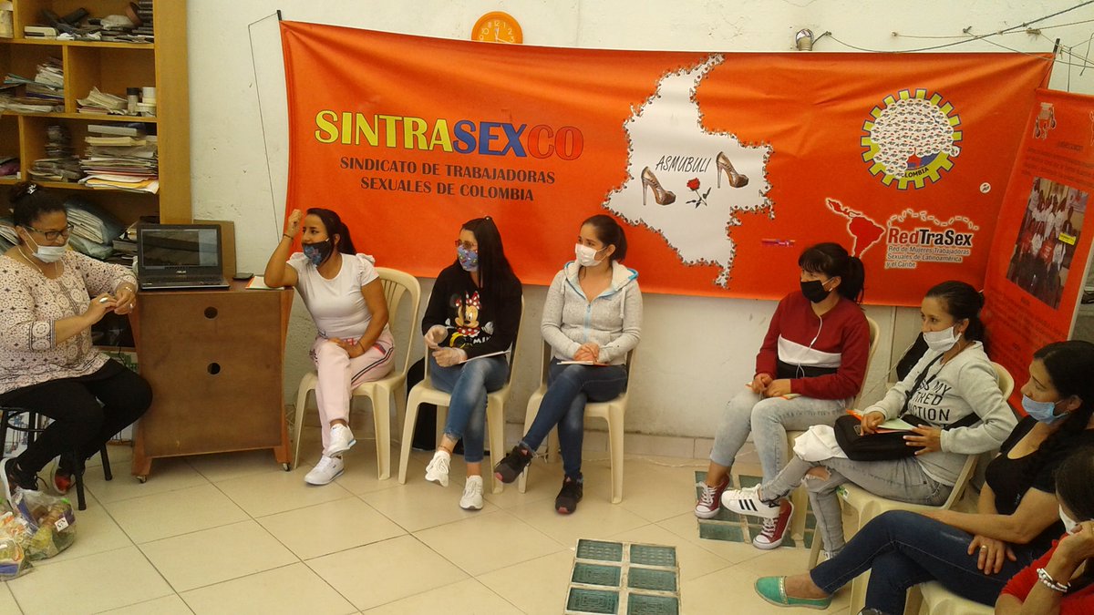 ASMUBULI's tweet photo. ASMUBULI - SINTRASEXCO Rompiendo barreras  en contra de la pandemia del COVID 19 y creando alternativas de trabajo sexual virtual ( WEB CAM ) https://t.co/vzv0A0xZqk