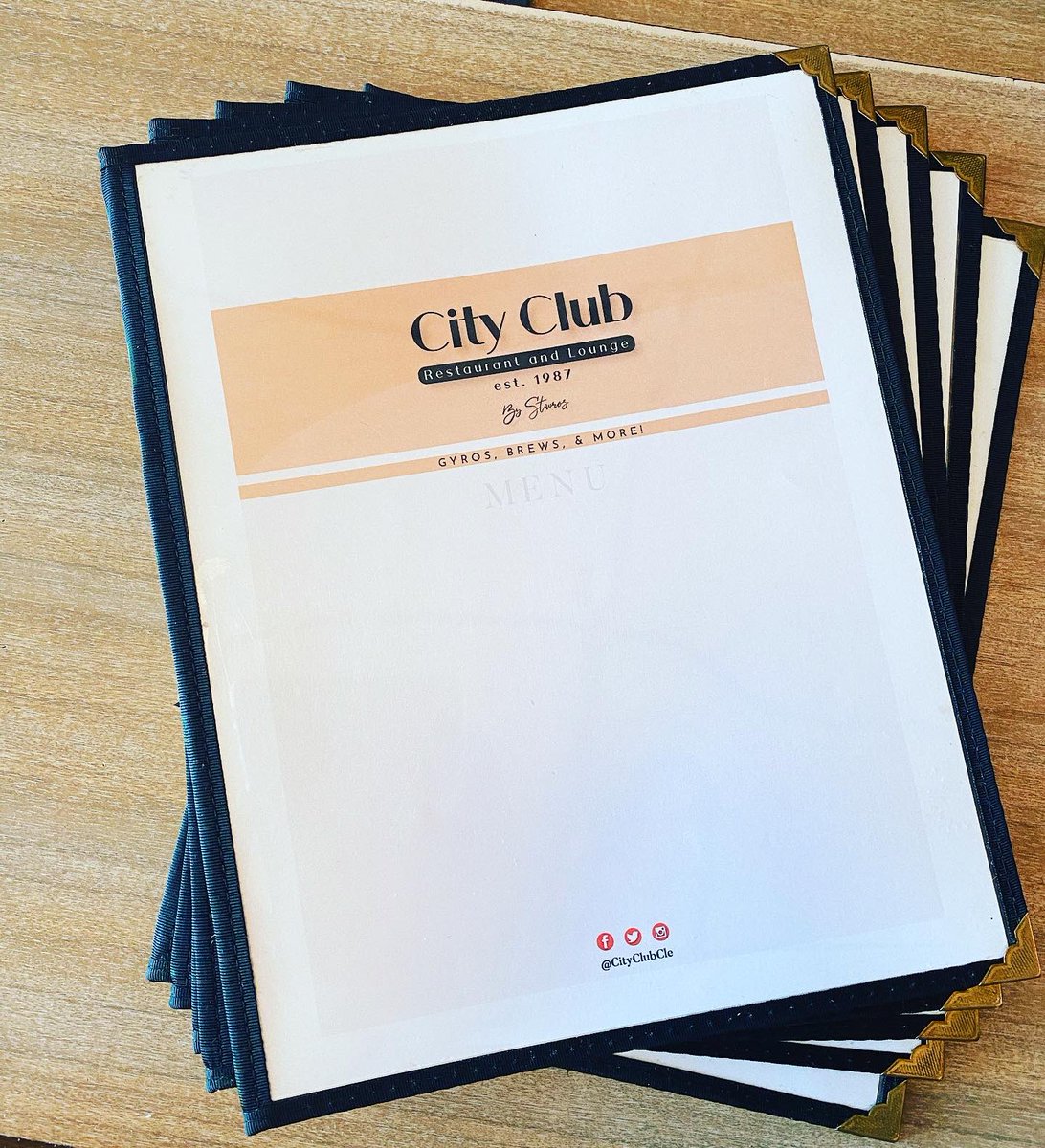 CityClubCle's tweet photo. Check out our new menus! We hope to see you next week when we open 😁 #supportlocalBusiness https://t.co/b6tkLgbLYE
