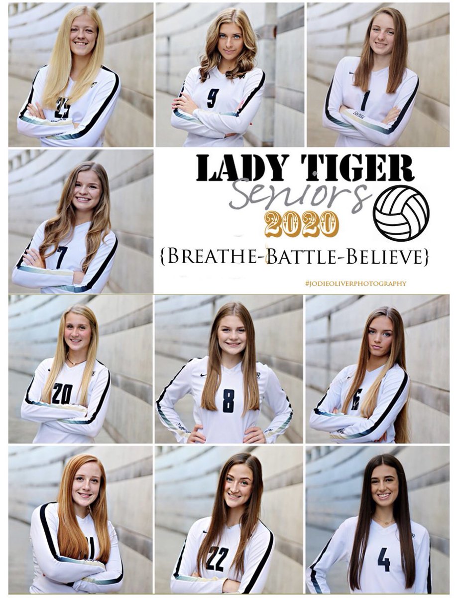 TigerVBall's tweet photo. Congrats to these beautiful seniors. I love you, I am proud of you, and I will miss you. You will do great things! Once a Tiger, Always a Tiger. https://t.co/GBvg5CK78p