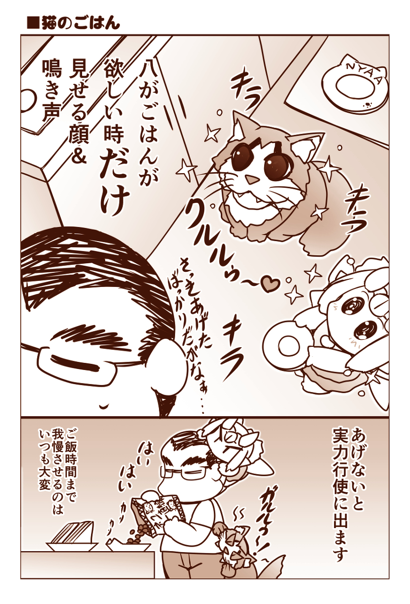 「猫のご飯」 #漫画 #猫 https://t.co/LiuyaACyGI 