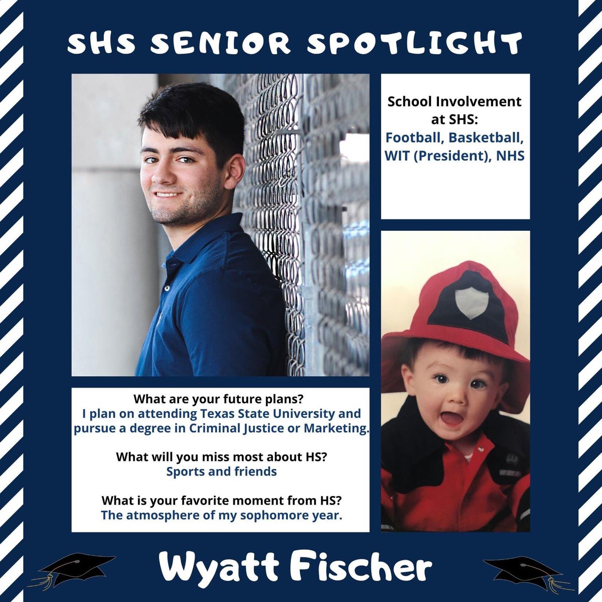 EdithFischer's tweet image. My senior spotlight!