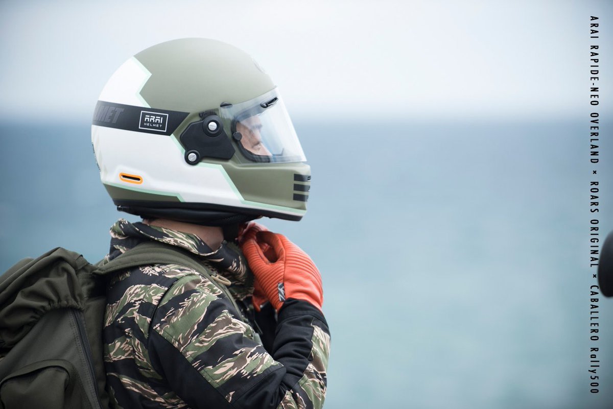 ARAI HELMET RAPIDE-NEO OVERLAND × ROARS ORIGINAL × FANTIC