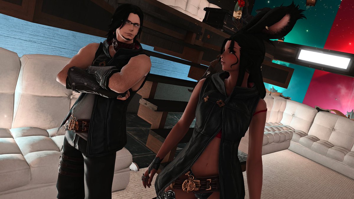 SwordFlare's tweet photo. Spent more time hanging out than getting screenshots this week, but tonight was fun at @allureloungexiv!

#FFXIV #GPOSERS #hyur #elezen #miqote #viera #ffxivsnaps #NenekoColors #FFXIVScreenshots #AllureLounge https://t.co/UMnp3fwiAg
