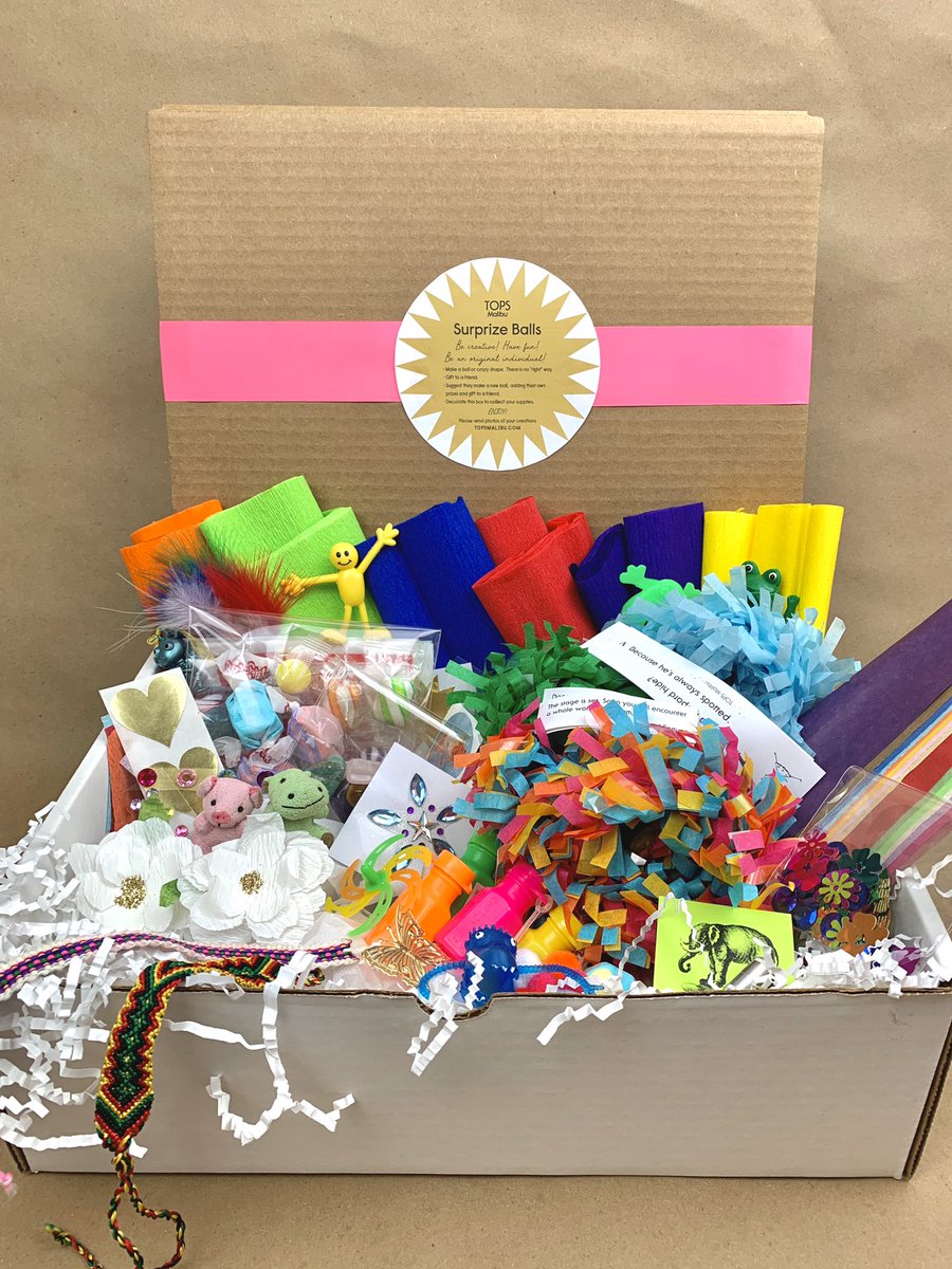 TOPSMalibu's tweet photo. Surprize Ball Kit! Fun for the Family!
Be creative! Have lots of fun! Be an original individual! There is never a mistake. Make a perfect ball or a crazy shape, all super fun! Come with enough supplies to make 4-8 Surprize Balls! https://t.co/c0qv8mPi1X