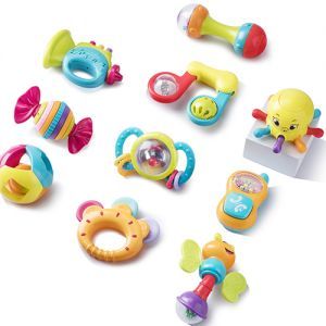 MomsChoiceAward's tweet image. Check out this #awardwinning 10 Piece #Baby Rattles &amp;amp; #Teethers! Each rattle has different grips, shapes and tasks to assist in fine #motorskills. Shop here: bit.ly/3fHlX37