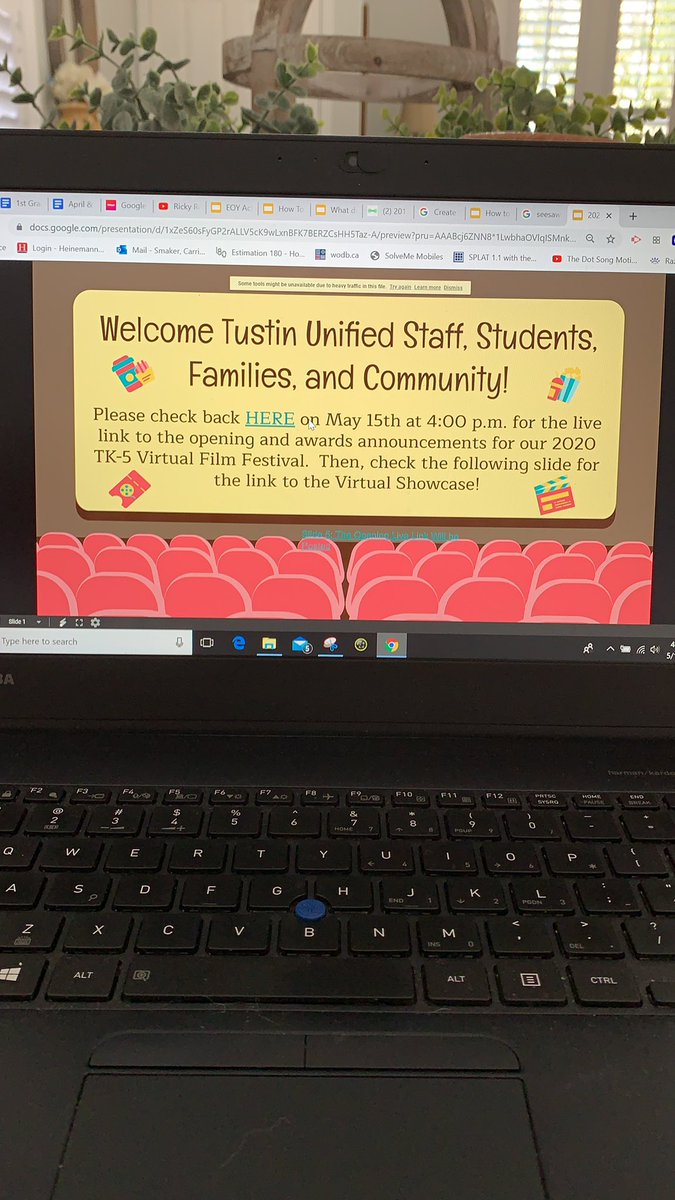 Can’t wait to watch Tustin’s 1st TK-5 Virtual Film Festival! So proud of our students! <a href="/tustinusd/">Tustin Unified School District</a>