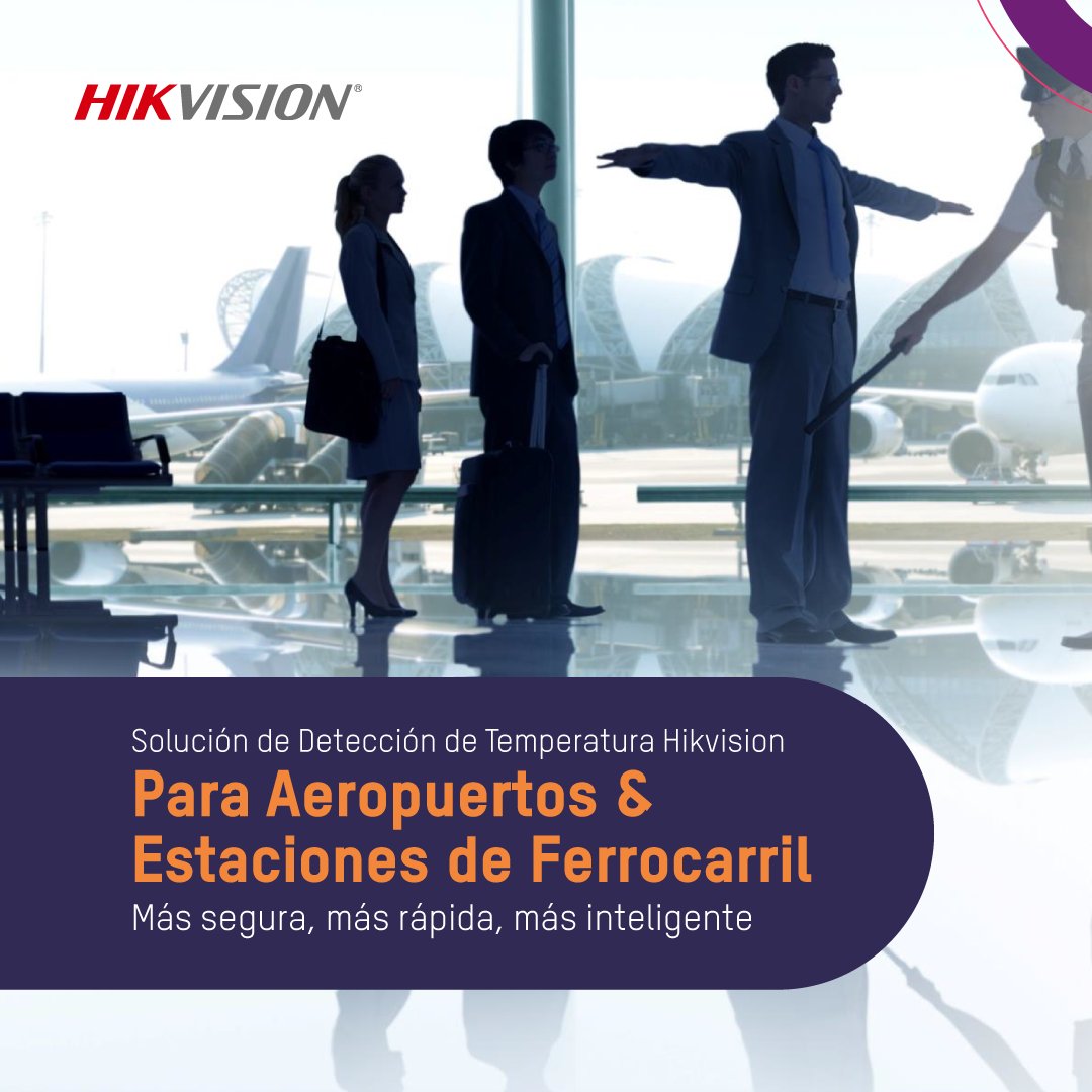 HikvisionLatam's tweet photo. #Hikvision es la solución de detección de temperatura para Aeropuertos y Estaciones de Ferrocarril. 
Mira aquí toda la información https://t.co/fwhwa4MZN0 y descubre un mundo más seguro, más rápido y más inteligente. https://t.co/HgxOIpkCNq