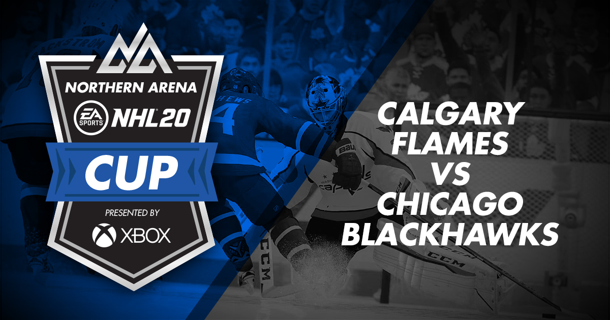 NorthernArena's tweet photo. Columbus take the third match 3-2 in overtime over Carolina. 

The fourth match is between Calgary (@B_Fett7 @Scheckel29NHL) vs Chicago (@Neely39 @Perrilyzer1).

Watch here:
🏒 Mixer: https://t.co/SJTAxPOQNb
🏒 Twitch: https://t.co/1j7hjsyeFk

@XboxCanada @EASPORTSNHL #NHLCup https://t.co/U0Qit3b52O