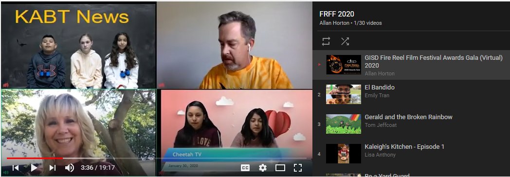 GISD_FireReel's tweet photo. 2020 GISD Fire Reel Film Festival VIRTUAL Gala 
It's On!
Watch and celebrate along with all of our category entries and winners!
#GarlandISD is blessed with GREAT talented students!

CC: @gisdnews @GISD_Technology @GISDArts @rlopez42 @MattYeager80 @Jasna_A https://t.co/LugYmSSAI4