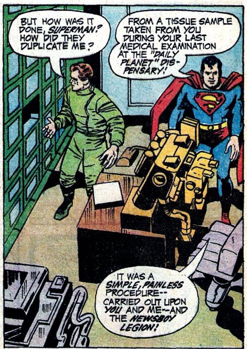 “I’ve been helping a secret society of science-hippies create a clone army of you, specifically, without your consent” may seem like a dick move, but you have to remember than for roughly 130 issues prior Jimmy was trying to have Superman killed, depowered or turned into a furry