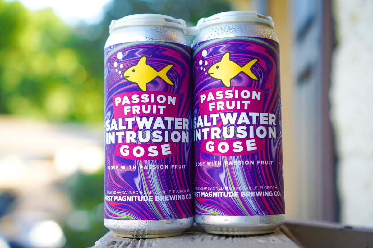 Gainesville Beer Society (@gnvbeersociety) on Twitter photo Can’t think of a better way to start the weekend than with a new Saltwater Intrusion <a href="/fmbrewing/">First Magnitude</a> #GNVBeer Can’t think of a better way to start the weekend than with a new Saltwater Intrusion <a href="/fmbrewing/">First Magnitude</a> #GNVBeer