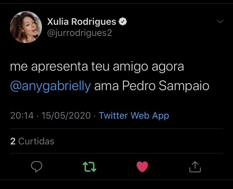 Xulia Rodrigues On Twitter Me Apresenta O Teu Amigo Anygabrielly Aka Pedro Sampaio