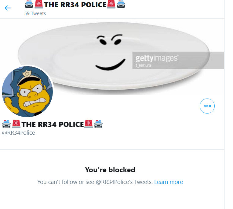 HoriR34's tweet photo. @RBLX_RR34 what's even the point of the account if they're just going to block the people who they're "policing"

like i can understand this dude showing up in comments section arguing and debating but like... this dude's basing his twitter off of people he cant even see https://t.co/gfdwseSJTG