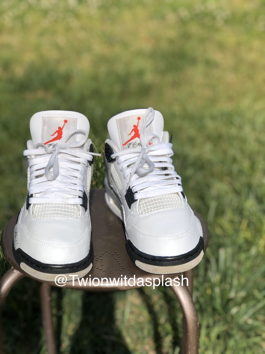 TwionCustoms's tweet photo. Restored Cement 4s 👽
#charlotte #restoreshoes https://t.co/zNt7ooe6y4