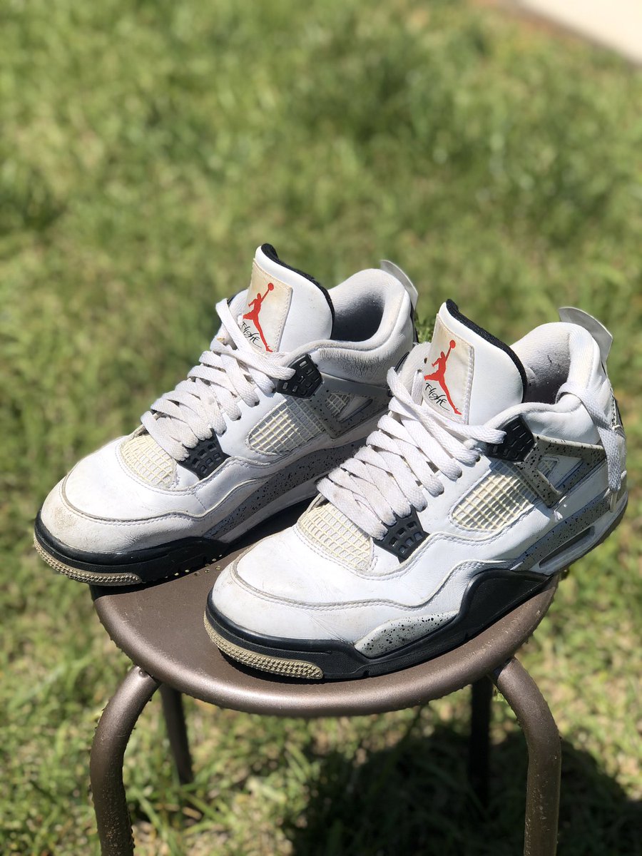 TwionCustoms's tweet photo. Restored Cement 4s 👽
#charlotte #restoreshoes https://t.co/zNt7ooe6y4