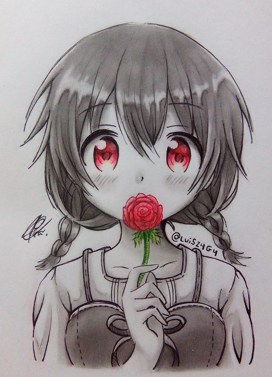 Luisz4g4 Originalcharacter I Hope You Like It Always Thanks For Supporting イラスト Illustration アニメ Anime Kawaii かわいい Moe Loli Animegirl Drawing お絵かき Traditionalart Color 色 Pencil 鉛筆