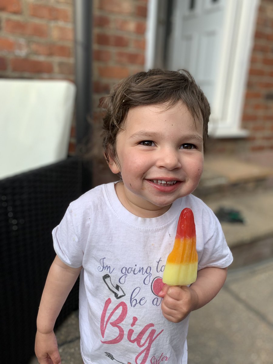 Lock down is all about rocket lollies and happiness x #mylittleprincess #esmae #daddysgirl