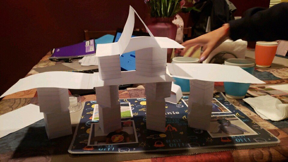 friedabahr's tweet photo. Yes, we can build a house out of paper! Our grade 2 engineers are working from home! @CherylP36885313 @MysterySci @DosCaminosPVSD https://t.co/kAZ5Pd94nv