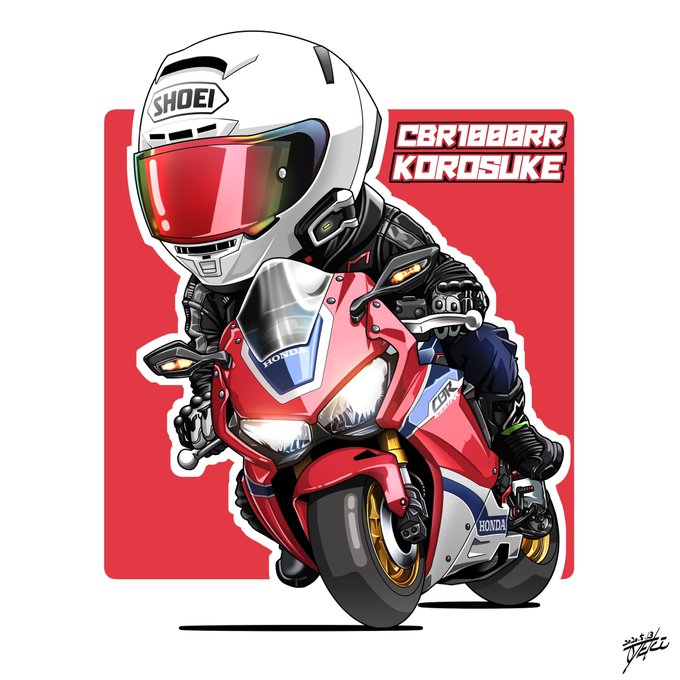 描かせて頂きました✏️
赤いマシンは楽しいね〜?

ころすけ様/CBR1000RR 
