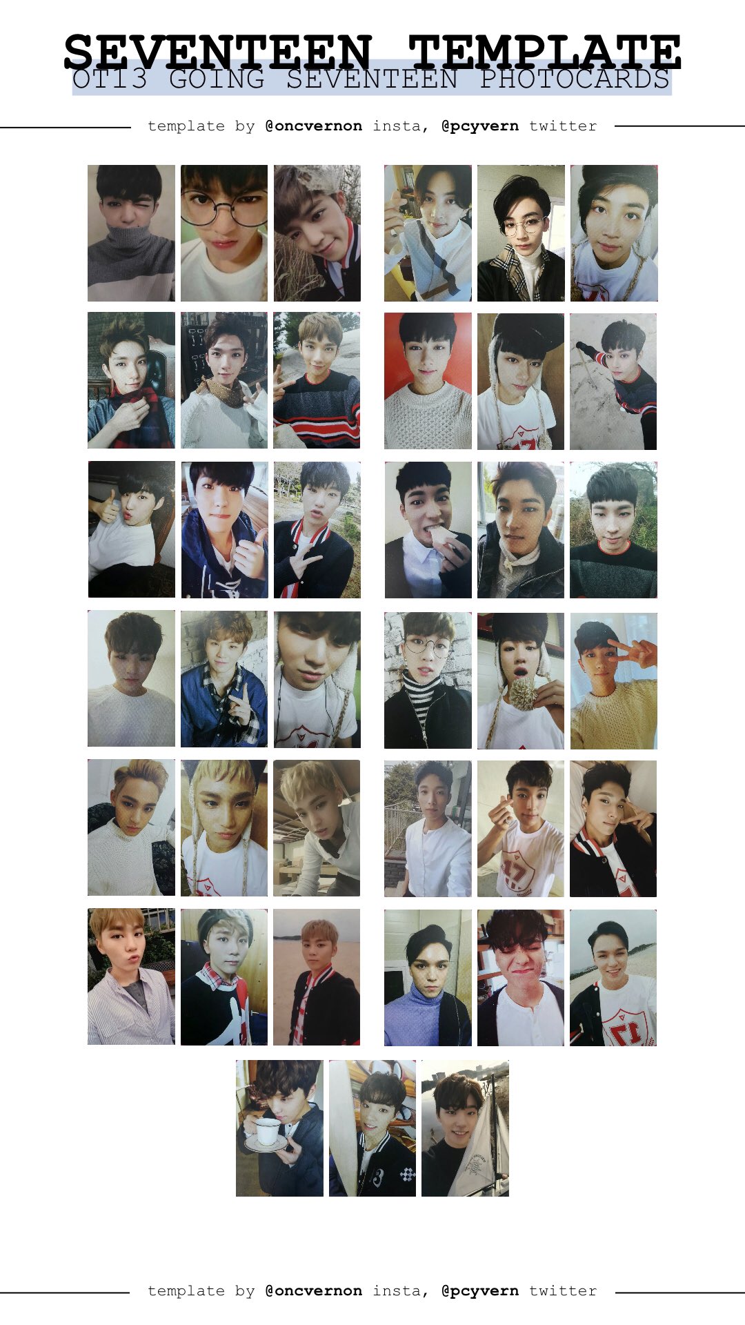 bella on Twitter "i made ot13 templates for all seventeen albums! for