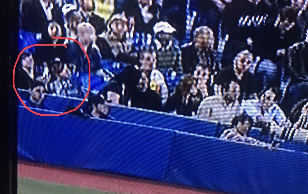 ElyseV's tweet photo. Canβt believe it, but you could actually make out @glamourgirlca and I at the @BlueJays #rewindgame on tonight. #BlueJays https://t.co/qPT36DiiXf