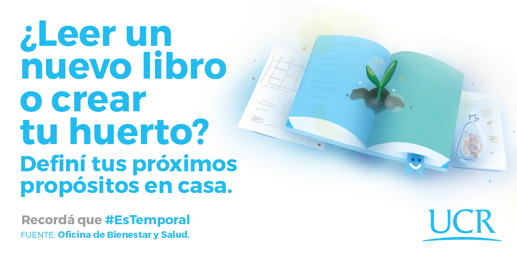 UniversidadCR's tweet photo. Planear actividades a corto plazo te ayudará a enfrentar con mejor ánimo el confinamiento físico debido al COVID-19. #COVID19 #EsTemporal https://t.co/OAY6uj5TLQ