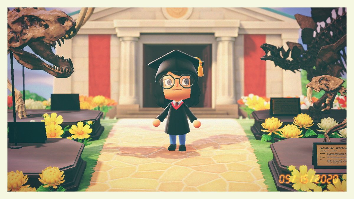 PandaNana's tweet photo. Today is graduation, so congratulations to everyone! We all worked hard! #AnimalCrossing #ACNH #NintendoSwitch https://t.co/00s2URiVRa