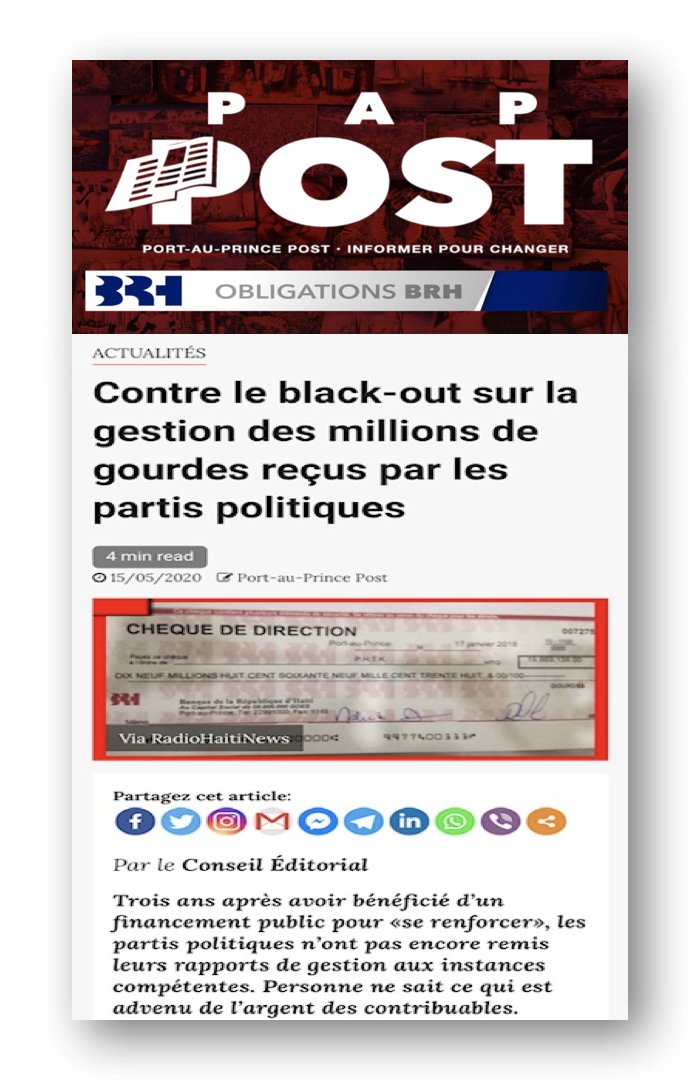 Stanleylucas01's tweet photo. #PascalAdrien et #JorchemyJeanBaptiste de #PapPost après leur coup d’état rate avec #Ceant s’attaquent aux partis politiques qui n’ont pas remis leur rapport après le financement reçu de l’état d’#Haïti On se demande si #RenmenAyiti a remis son rapport ? https://t.co/LQ4Q6W6iBw