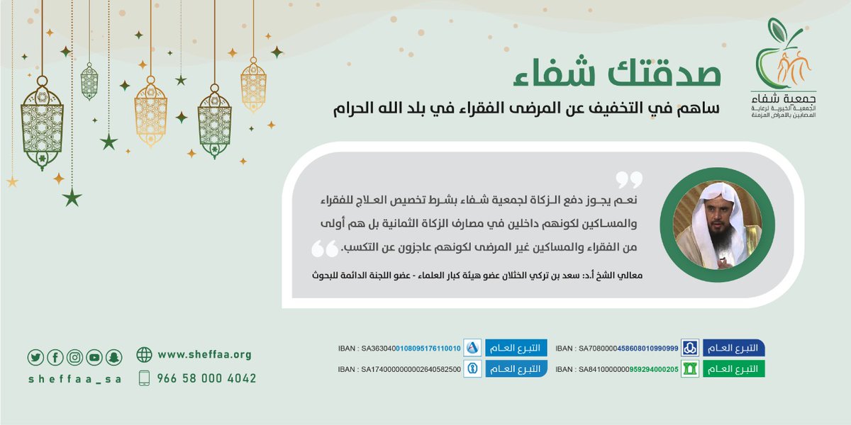 Sheffaa_sa's tweet image. #تصدق_ليلة_القدر

ليلة وترية !!

وتتمنى تتصدق في #مكة_المكرمة 🕋 ؟

وتنقذ حياة مريض و فقير بعد؟

احصل على بركة المال ومضاعفة الاجر بعلاج المرضى الفقراء والأيتام في #مكة 🕋 ..

عبر التبرع الآمن لـ #جمعية_شفاء ✅ 👇🏻

store.sheffaa.org

#زكاتي
