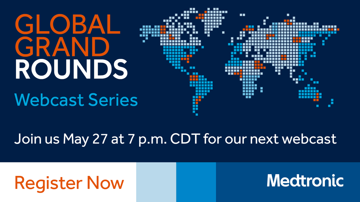 MDT_Cardiac's tweet photo. Please join our expert panel to learn more about clinical evidence and guidelines for long-term cardiac monitoring in cryptogenic stroke patients on May 27. #GlobalGrandRounds https://t.co/sA05e52oew https://t.co/L7cLGQlBw5
