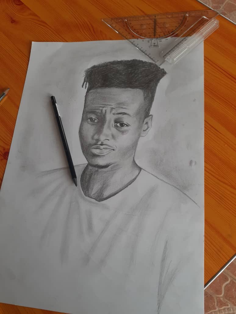 ty_lisk's tweet photo. Mad thing🤩,Artistry game tight yo.Shouts out to my boy for blessing me this,keep up the good work N stay focused bro. DM if you’re interested #Maczee #pencildrawing #FanArt https://t.co/IAVxSuTUQY