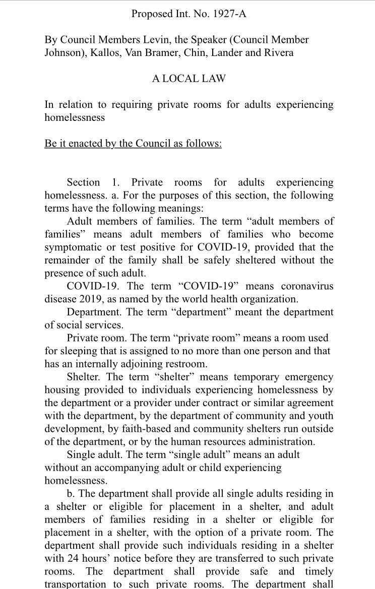 courtneycgross's tweet photo. We’re told there had been a compromise - a bill to move homeless New Yorkers into shared rooms in hotels. Now the @NYCCouncil is moving ahead with its own bill to move thousands of homeless people into their own hotel rooms. @nycdhs called it “ham-fisted and reckless” https://t.co/AurVLygNj6