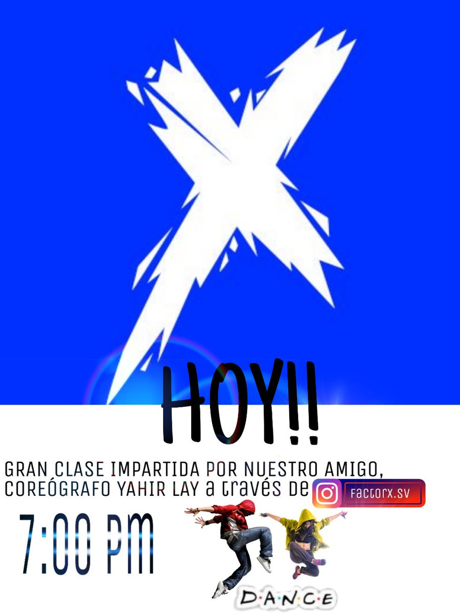 FACTORX_SV's tweet photo. TE ESPERAMOS A LAS 7:00 Pm
A través de Instagram Live https://t.co/HHlKLsFWwe