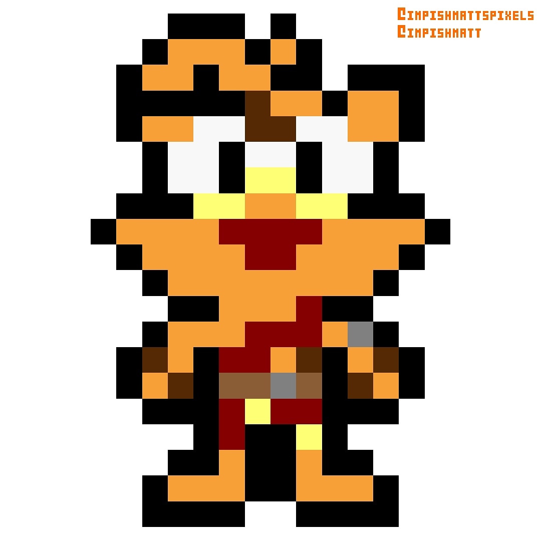 Ty the Tasmanian Tiger (Ty the Tasmanian Tiger - Multiplatform 2002) #pixel #pixelart #gaming #retrogaming #TyTheTasmanianTiger #KromeStudios #EA
