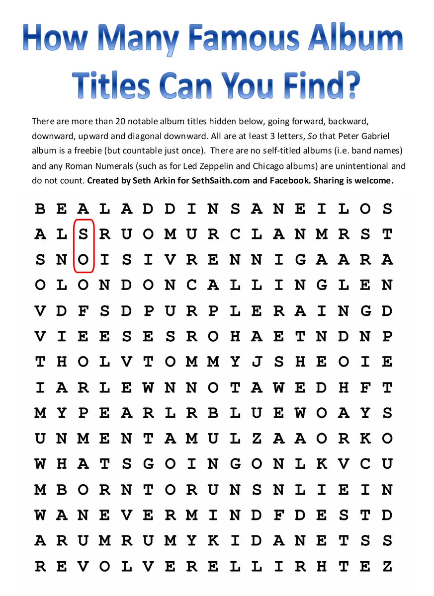 I made this. See how you do.