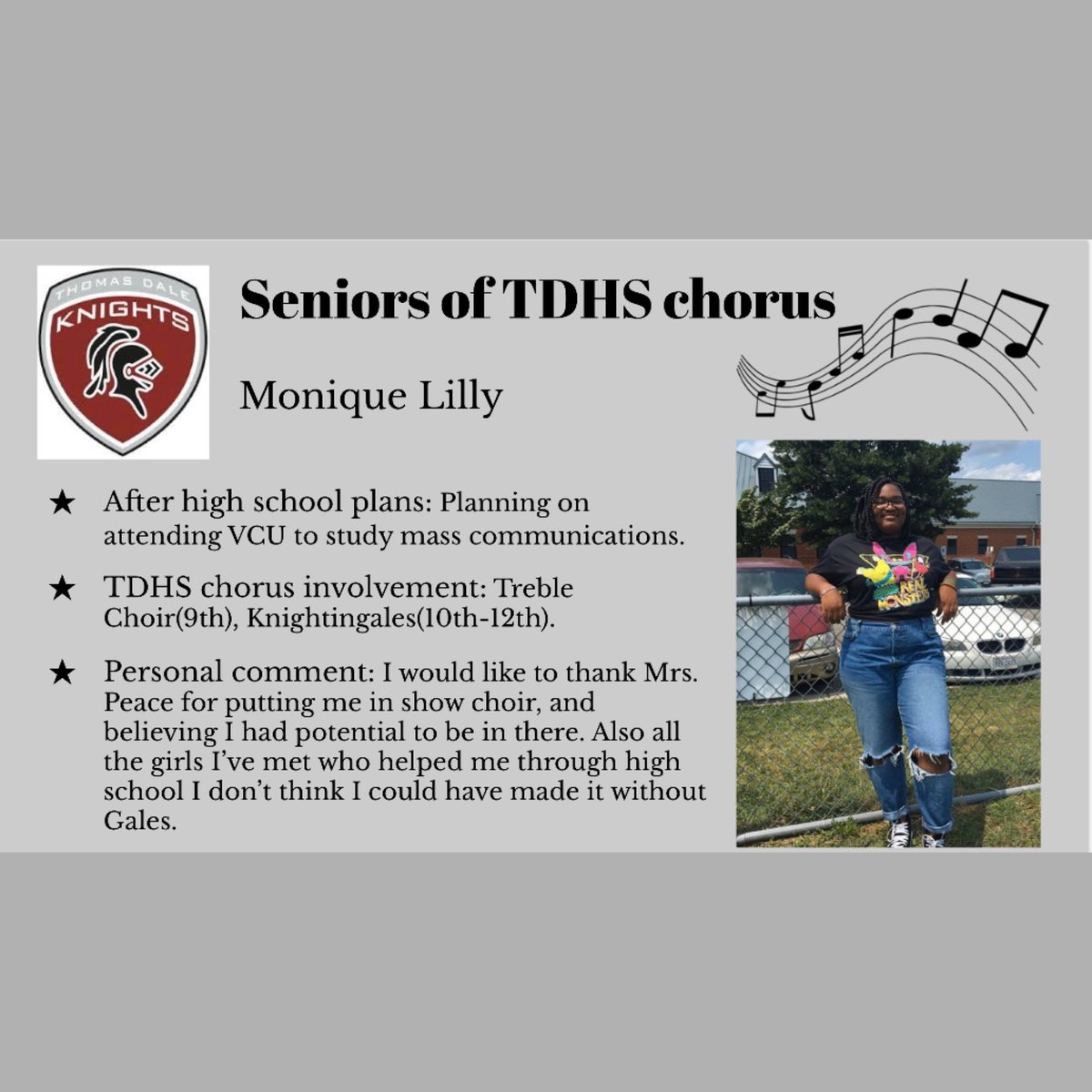 Class of 2020 Senior Spotlight: Monique Lilly!