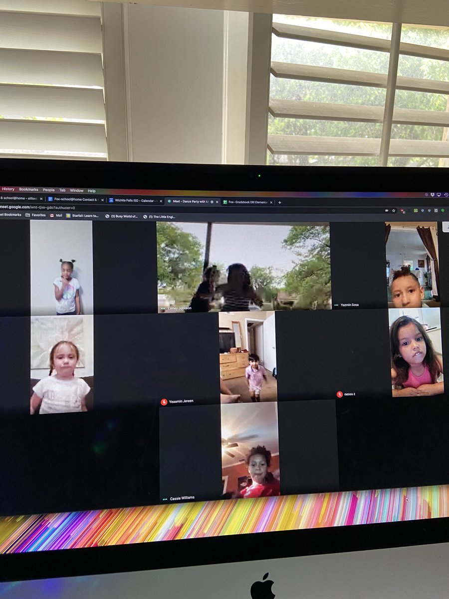 eliseduck's tweet photo. We may not be together in the classroom but a virtual dance party is the best way to end our end together @brookbears https://t.co/XbiYtsa1CJ