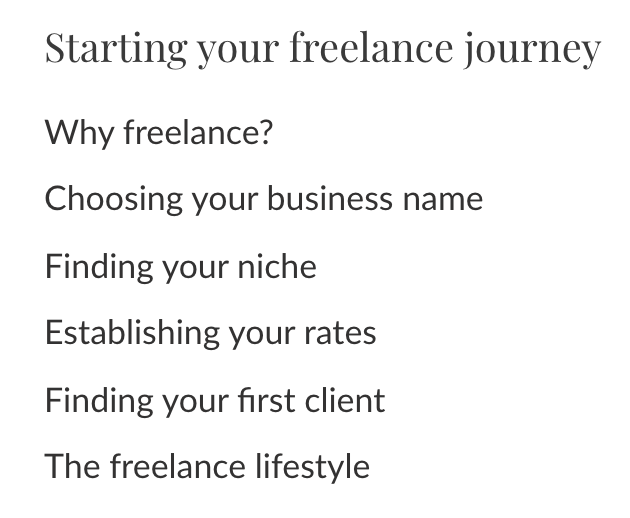 kvlly's tweet photo. Curious what Start Freelancing Today will cover? I now have the contents up on the website! 🚀

https://t.co/JlucIRCDmb https://t.co/CjeAtk00eK