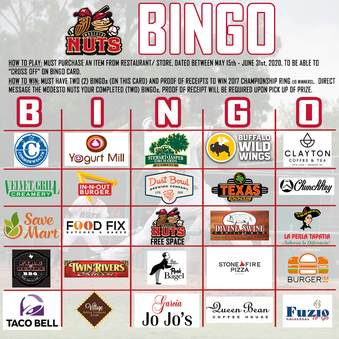 ModestoNuts's tweet photo. Looking for dinner options? Don't forget to play #CommunityBingo
.
.
#NutsAboutCommunity #bingo #food #gonuts https://t.co/EiWSPRrJGY