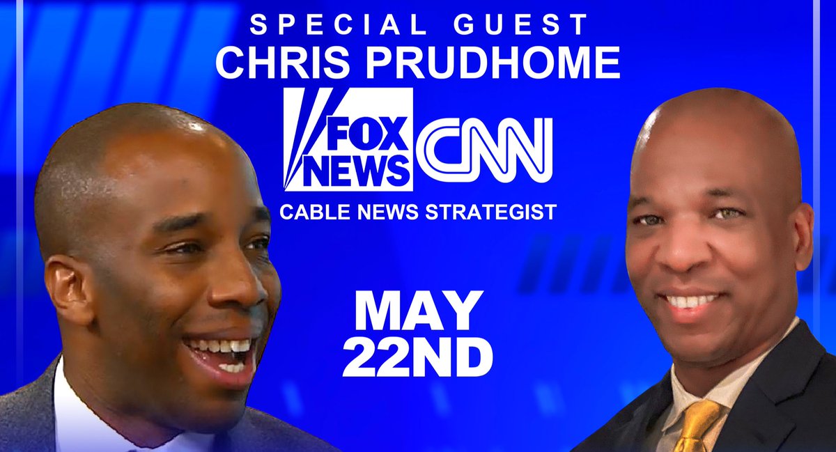 ReggieBatts's tweet photo. My good friend Chris Prudhome will join me on the next Mindset For Success on May 22. Chris is a Fox News &amp; CNN News Strategist. We’ll talk about EVERYTHING good in life &amp; business- we’ll also share some laughs. #BeGreat https://t.co/FUKR9uo5UG