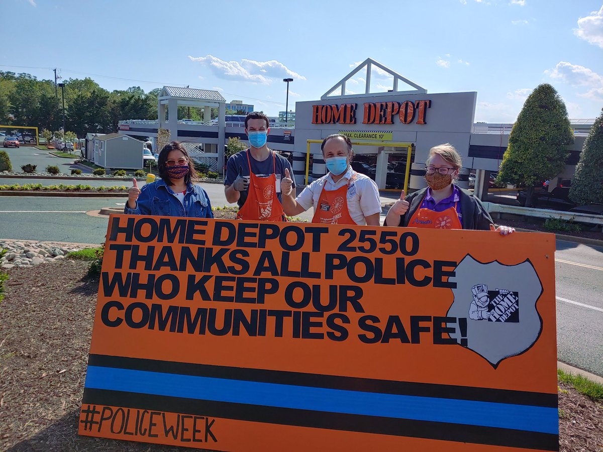 Store 2550 Gaithersburg Home Depot is thanking our law enforcement for keeping our community safe #PoliceWeek <a href="/PaulDeveno/">Paul Deveno</a> <a href="/OrrinBurkett/">Orrin Burkett</a> <a href="/jasonbaker01/">jason baker</a> @thd0063