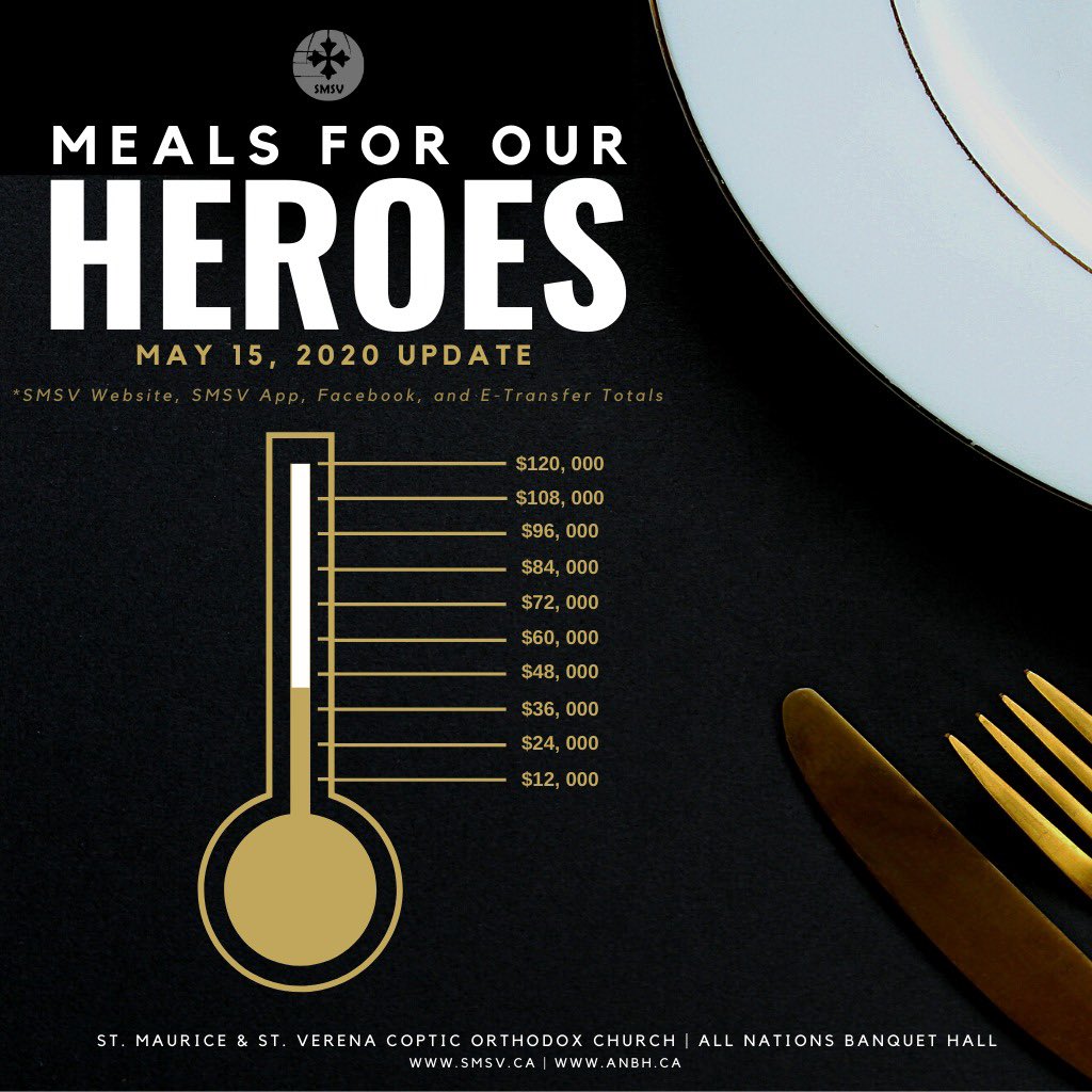 smsvchurch's tweet photo. "Oh, give thanks to the Lord, for He is good!" (Psalm 107:1)

We're so thankful to God and to everyone who has contributed to our Meals for Our Heroes campaign! Thanks to your genereous effots, we have raised over $45k! Please continue to spread the word. https://t.co/WMrQHu2yD7