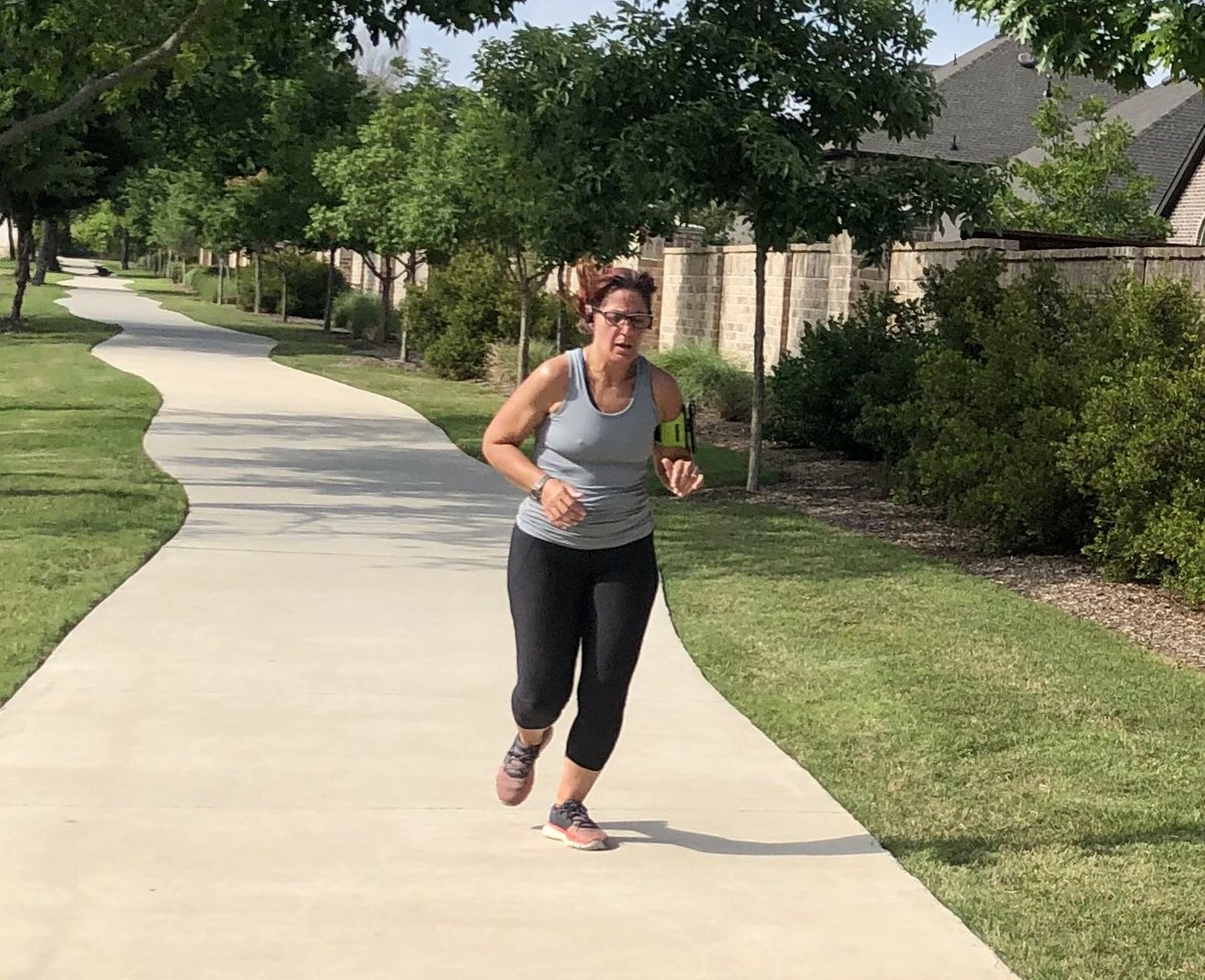 RachSchneider32's tweet photo. Virtual 5K...hubby ran to support me. #CISDTogetherAtHome #CISDRunForFun @LakesideCoppell @LakesidePE https://t.co/ff2EBAJwYM