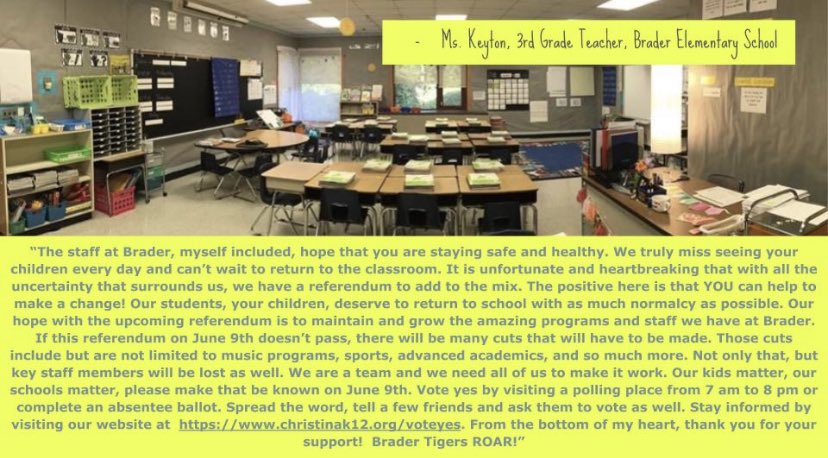 Ms_Keyton's tweet photo. A letter to parents and guardians - #CSDPride #VoteCSD https://t.co/QMzKO9YVQE