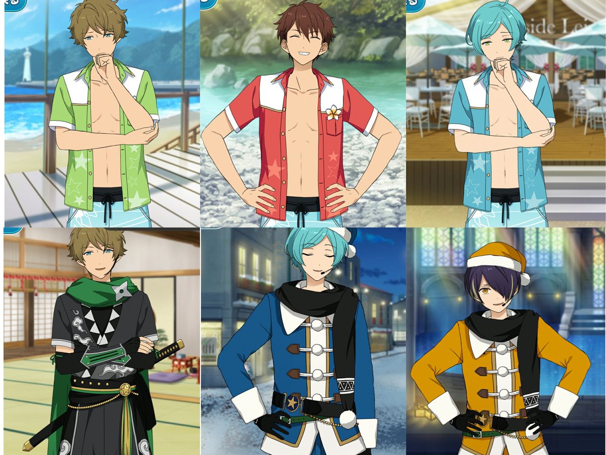 Kouchaa 教室 参戦中 私は まだeveとadam感が残ってるss衣装 日和くんが似合いすぎてる高得点 ふつうにハロウィン好き 全ユニットハロウィン選んでじゃう いつもの色と違った返礼祭衣装もよき ネイルついてるのもいい ハロウィンも好き 節分祭の和風