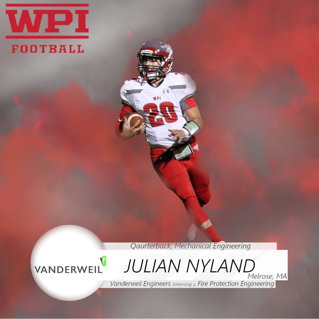 Chris Robertson (@coachrobfb) on Twitter photo Your QB has to have all the skills and all the intangibles to really be a field general and lead an offense to consistency and success, Julian Nyland finished with a record of 16-5 as a starter during his time <a href="/WPIFootball/">WPI Football</a>, thank you Jules! #SaluteToSeniors Your QB has to have all the skills and all the intangibles to really be a field general and lead an offense to consistency and success, Julian Nyland finished with a record of 16-5 as a starter during his time <a href="/WPIFootball/">WPI Football</a>, thank you Jules! #SaluteToSeniors